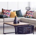 Nachhaltiger Jacquard Canvas - Geo Design Multicolor-1
