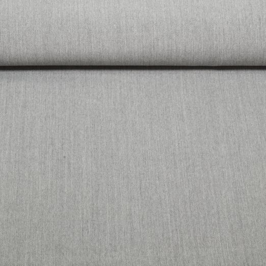 Outdoorstoff - Solution Dyed Acrylgefärbt Uni Hellgrau Melange