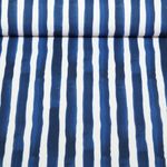 Tissu d´extérieur - Revêtement téflon Rayures peintes Bleu