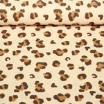 Sport- & Bademodenstoff - Digitaldruck Leo Beige UPF50 Recycled