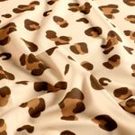 Sport- och badtyg – digitaltryck Leo Beige UPF50 återvunnen