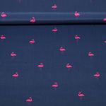 Tissu short de bain - Flamants Bleu Recyclé