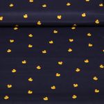 Tissu short de bain recyclé - Canards Bleu marine foncé