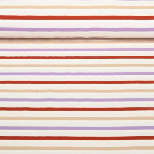 Bio Jersey - Hamburger Liebe Just Stripes Multicolor Lila