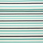 Økologisk jersey - Just Stripes Flerfarvet turkis