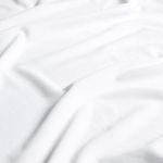 Podšívka na plavky mesh – 4směrný streč jednobarevná bílá recyklovaná