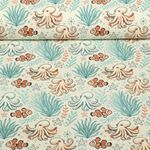 Jersey - Digitaldruck Sea Life Tintenfische Multicolor