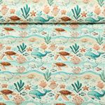 Jersey - Digitaldruck Sea Life Schildkröten Multicolor