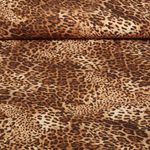 Viskose-Popeline - Digitaldruck Leo Muster Braun