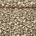 Viskose-Popeline - Digitaldruck Leo Abstrakt Beige