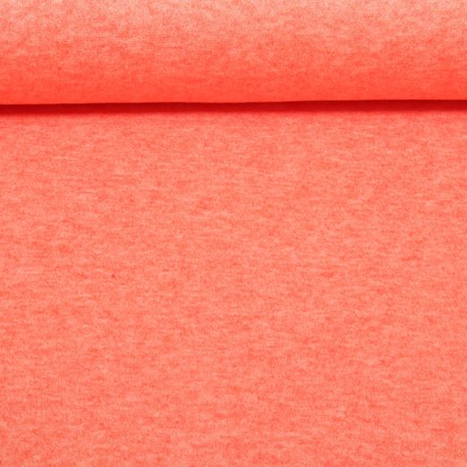 Strickjersey Rita - Orange Melange Pastell