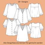 Bluse - CLEO - Schnittmuster eBook-1