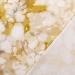 Jersey - Digitaltryck batikblommor ockra