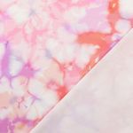 Jersey - Digitaltryck batikblommor rosa