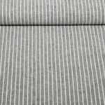Leinen - Cotton Streifen Schwarz