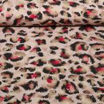 Jersey - Digitaldruck Fantasie Leo Muster Rosa