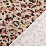 Jersey - Impression numérique Fantaisie Léopard Rose