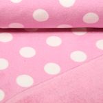 Wellness Fleece - Doubleface Punkte Rosa