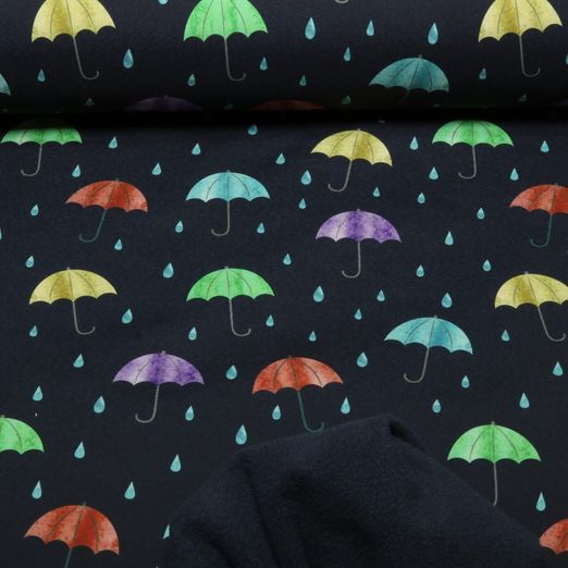 Softshell - Digitaldruck Regenschirme Navy