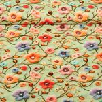 Viskose-Popeline - Digitaldruck 3D Blümchen Multicolor
