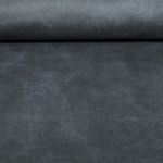 Tissu ameublement Bizon - Effet cuir Uni Bleu jeans-0