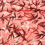 Popeline viscose - Impression digitale Herbe Rose