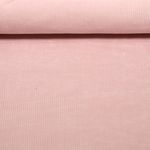 Velours côtelé large stretch Jeannot - Uni Rose-0