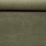 Velours côtelé large stretch Jeannot - Uni Vert militaire-0
