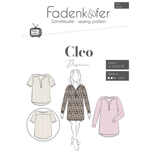 Bluse Damen - Cleo - Papierschnittmuster
