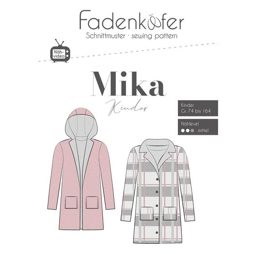 Mantel Kinder - Mika - Papierschnittmuster