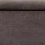 Velours côtelé large stretch Jeannot - Uni Taupe-0