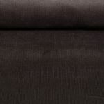 Velours côtelé large stretch Jeannot - Uni Marron foncé-0