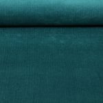 Velours côtelé large stretch Jeannot - Uni Bleu pétrole-0