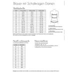 Blazer mit Schalkragen Damen - Papierschnittmuster-1