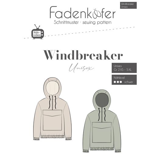 Windbreaker Unisex - Papierschnittmuster