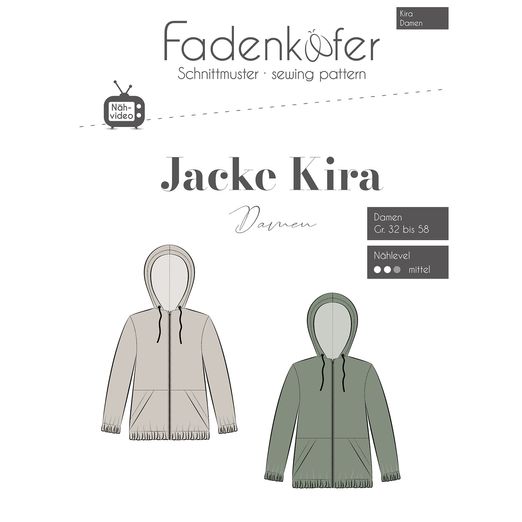 Jacke Damen - Kira - Papierschnittmuster