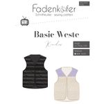 Basic-Weste Kinder - Papierschnittmuster-0