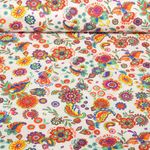 Coton - Fleurs Bohème Blanc