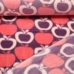 Polaire Wellness - Double face Pommes Violet