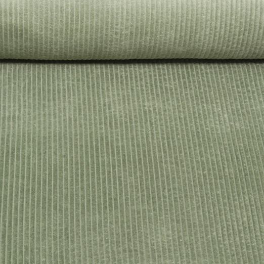 Cord Carole - Washed Cord 4,5mm Salbeigrün