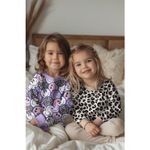 Sommersweat - French Terry Digitaldruck Smileys Leo Lila-1