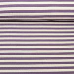 Rippjersey - Streifen Flieder Ecru Garngefärbt