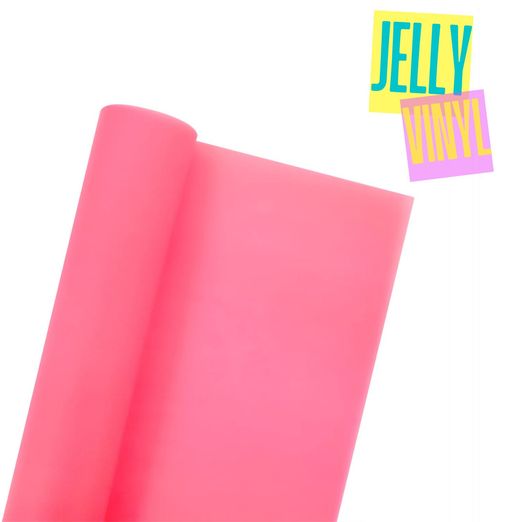 Jelly Vinyl - 30 x 135cm - pink