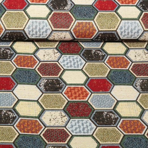 Gobelin - Hexagon Multicolor