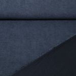 Satin - Cupro Touch Uni Navy Gewaschen