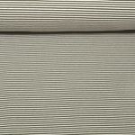 Jacquard Jersey - Streifen Mini Ecru Armygrün