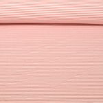 Jacquard Jersey - Streifen Mini Ecru Rosa