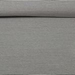 Jacquard Jersey - Streifen Mini Ecru Schwarzblau