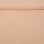Jacquard Jersey - Streifen Mini Ecru Hellbraun