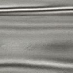 Jacquard Jersey - Streifen Mini Ecru Schwarz